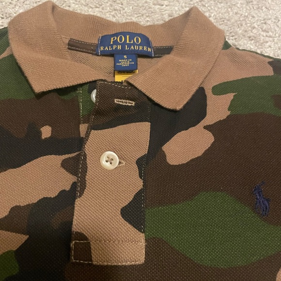 Polo Ralph Lauren Shirt Camouflage Boys size 5 like new - Picture 2 of 4